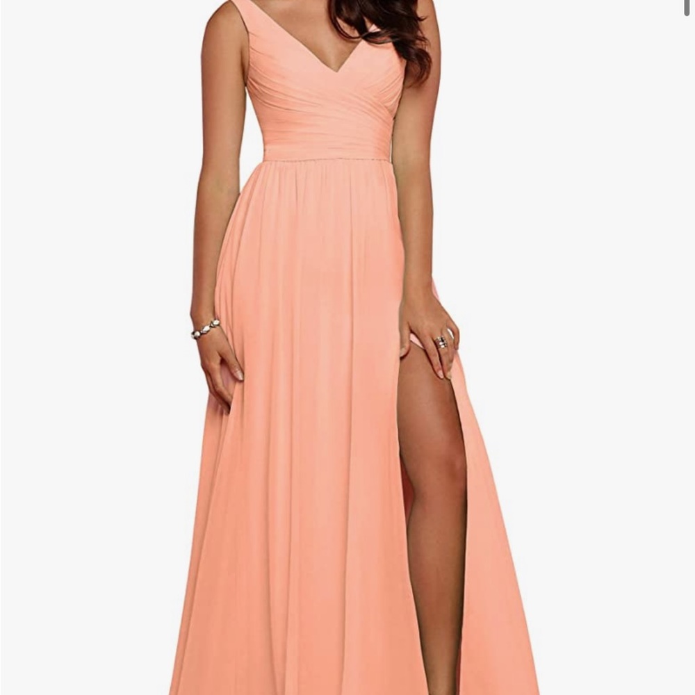 Peach Bridesmaids Dress